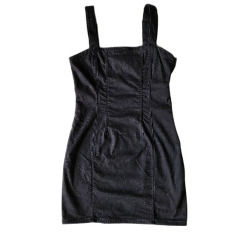 Forever 21 Cotton Mini Dress - Black - Women's L - NWT (No66)